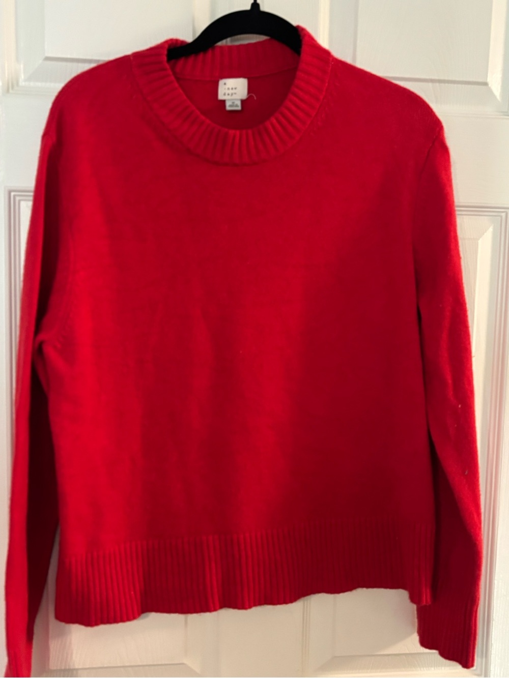 a new day Red Crewneck Sweater - Women's (Medium)